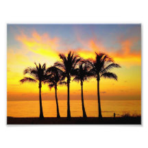 Five Palms Gold Art Photo