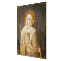 Five Saints, detail of St. Clare Gallery Wrap Canvas