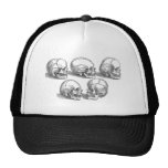 Five Skulls Mesh Hat