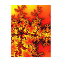 Five-star-fractal postcards