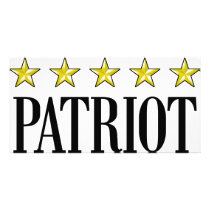 Five Star Patriot photo cards by RightWingGifts Five Star Patriot photo cards