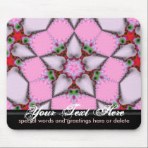 Five Star Rosea Mousepad by webgrrl Five Star Rosea Mousepad