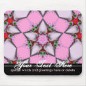 Five Star Rosea Mousepad by webgrrl Five Star Rosea Mousepad
