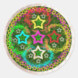 Five Stars Colorful Sticker