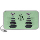 Five stones and white orchids speakers