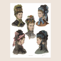 Five Victorian Beauties Poster posters