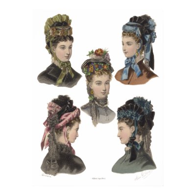 Five Victorian Beauties Poster by AntiqueImages