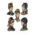 Five Victorian Beauties Poster posters by AntiqueImages Five Victorian Beauties Poster posters