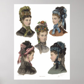 Five Victorian Beauties Poster