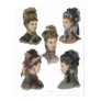 Five Victorian Beauties Poster