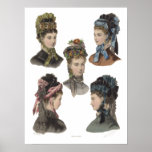 Five Victorian Beauties Poster by Anais Toudouze