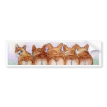 Five walk away together bumper stickers