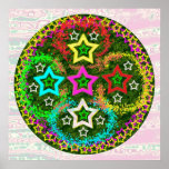FIVESTARS in FLOWER GARDEN Print