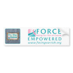 FIX OUR GENES & FORCE bumper sticker
