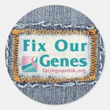FIX OUR GENES ROUND STICKER