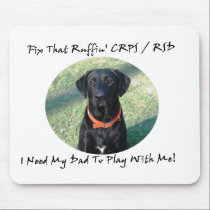Fix That Ruffin CRPS RSD - Dad BLACK Text mousepads