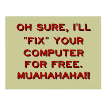 Fix Your Computer For Free? Postcards