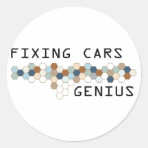 Fixing Cars Genius Stickers