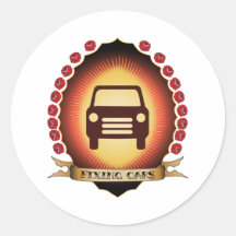 Fixing Cars Mandorla Sticker