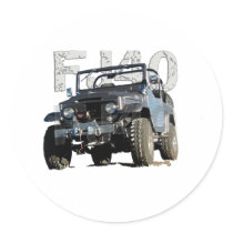 FJ40 Landcruiser Apparel Stickers