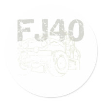 FJ40 Roman's Round Sticker