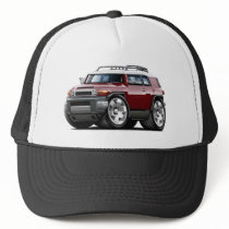 Fj Cruiser Maroon Car Mesh Hats