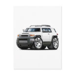 Fj Cruiser White Car Post Card