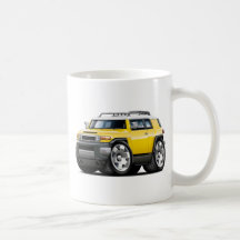 Fj Cruiser Yellow Car Coffee Mugs