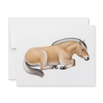 Fjord Horse at Rest Invitation