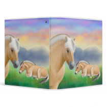 Fjord Horses at Rest Avery Binder