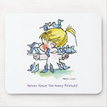 FL-005 Birdy Love Mouse Mats
