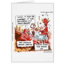 Fl Stand Your Ground Law In Hell Funny Gifts & Tee cards