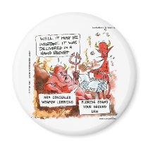 Fl Stand Your Ground Law In Hell Funny Gifts & Tee magnets