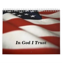 flag1-1, In God I Trust Wall Calendar