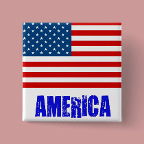 Flag America buttons
