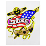 Flag Anchor Tattoo flyers