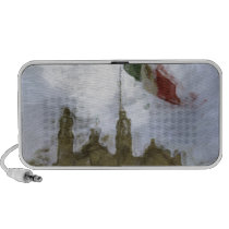 Flag and Cathedral in Zocalo in Mexico DF speakers