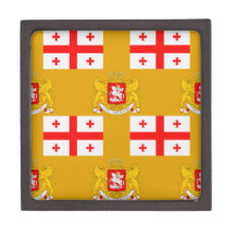 Flag and Crest of Georgia Premium Gift Box