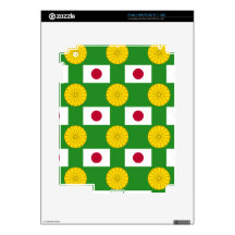 Flag and Imperial Seal of Japan Decals For The iPad 2