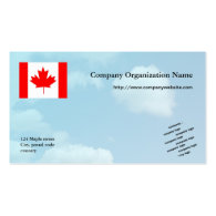 Flag  and logo international business business cards