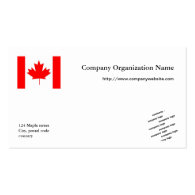 Flag  and logo international business business card