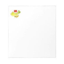 Flag and Map of China Memo Note Pads