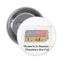 Flag Barn Pinback Button