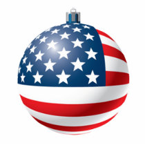 Flag bauble ornament photo sculptures