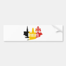Flag Brussels Bumper Sticker