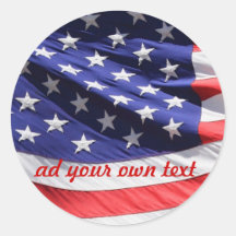 Flag design round sticker