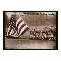 Flag Ebbets Park Baseball 1914 posters