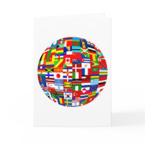 Flag Globe Card