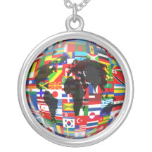 Flag Globe Jewelry
