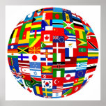 Flag Globe Print